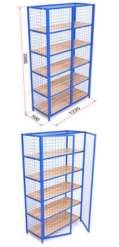 Стеллаж закрытого типа для спортивного инвентаря